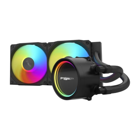 FSP AE24-B 240mm ARGB 2 Fanlı (LGA1851/1700/1200/AM4/AM5) Uyumlu CPU Sıvı Soğutma (Siyah)(1923)