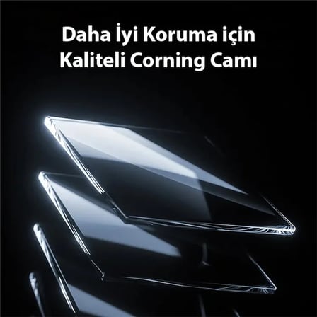 Baseus Corning iPhone 15 Pro HD Tempered Full Koruma Cam Ekran Koruyucu-(5775) — Renk: Şeffaf 2