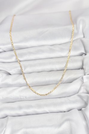 CM 14K Gold Renk Pirinç Lazer Model 60 cm Kadın Kolye 5886
