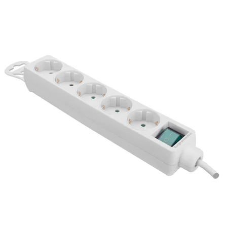S-LINK SPG-F05 5 Soket Akım Korumalı Priz 1.5Mt Kablo 306 Joule (Beyaz)(1923)