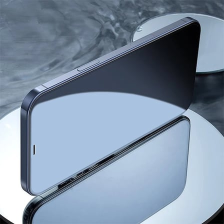 Baseus İPhone 12 Mini 5.4 0.3MM Full Anti Blue Light Tempered Cam Ekran Koruyucu 2Adet Set-(5775) — 