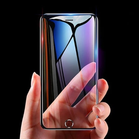 Baseus İPhone 8 Plus 7 Plus 6S-6Plus 3D 023mm Full Kırılmaz Cam Ekran Koruyucu-(5775) — Renk: Siyah