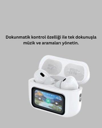 Yüksek Bass ve Güçlü Ses Özellikli Akıllı Bluetooth Kulaklık Dokunmatik Kontrol