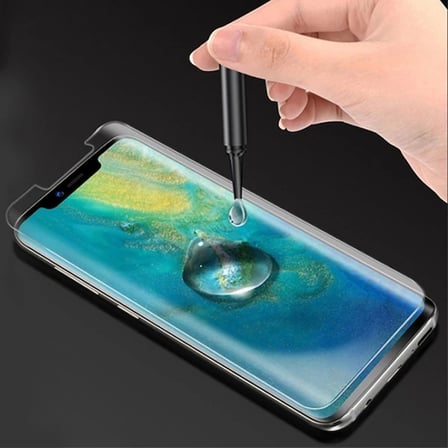 SM Galaxy S21 Full Uv Liquid+uv Işık 3DKırılmaz Cam Ekran Koruyucu-(5775) — Renk: Şeffaf 2