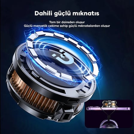Mobil Oyun Aksesuarı MEMO CX07 Manyetik/arka-klips Cep Telefon Soğutma Fanı Radyatör Soğutucu Siyah