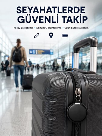Akıllı Bluetooth Takip Cihazı AirTag Apple ve Android Uyumlu