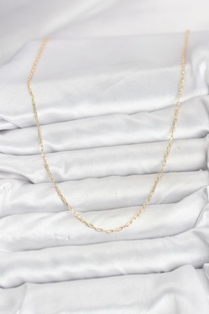 CM 14K Gold Renk Ataç Zincir Model 60 cm Kadın Kolye 5886