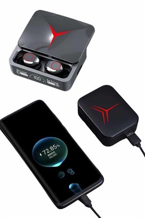 Kablosuz Bluetooth Kulaklık Powerbank Özellikli Göstergeli Hd Mikrofon