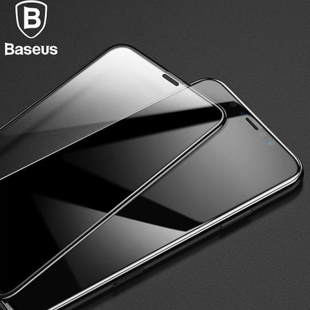 Baseus İPhone 11 Pro 3D Full Kaplama Kırılmaz Cam Koruyucu Tempered Glass Screen Protector-(5775) — 