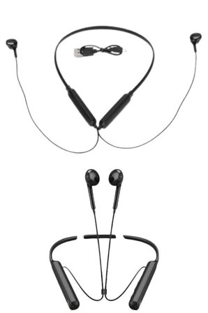 Boyun Bantlı Kablolu Yüksek Ses Kaliteli Bluetooth Kulaklık Uzun Pil Ömrü