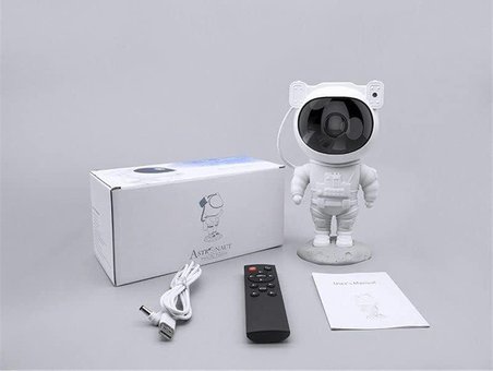 Çocuklara Özel Projeksiyon Astronot Lamba Speaker Sevimli