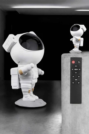 Çocuklara Özel Projeksiyon Astronot Lamba Speaker Sevimli