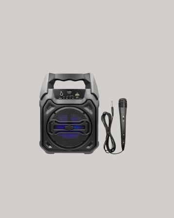 15W Güçlü Ses Çıkışlı Bluetooth Hoparlör FM Radyo ve Mikrofon Destekli