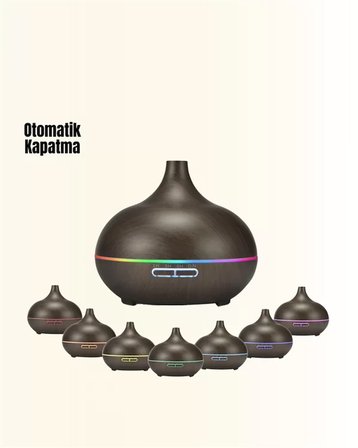 550 ml Kapasiteli Ultrasonik Difüzör – Yağsız Nemlendirici Kullanımıyla Uyumlu Yeni Nesil