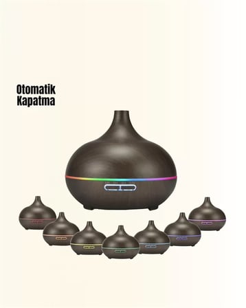 550 ml Kapasiteli Ultrasonik Difüzör – Yağsız Nemlendirici Kullanımıyla Uyumlu Yeni Nesil