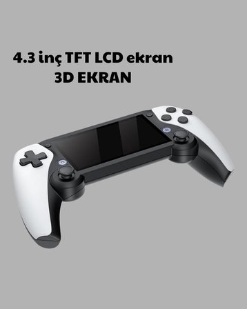 3D Ekranlı Mini Oyun Konsolu + Multimedya