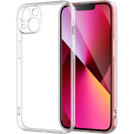 ALLY iPhone 14 Plus 6.7inç Crystal Clear Kamera Korumalı Sert PC Kılıf-(5775)