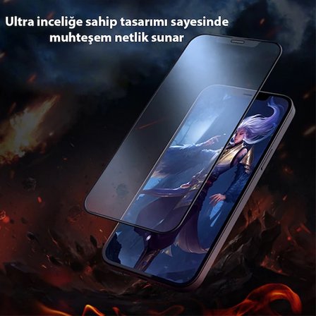 GOR iPhone 12 Pro Max 9D Hardening Tempered Full Cam Ekran Koruyucu-(5775)