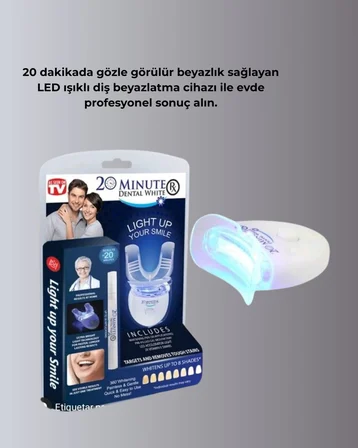 20 Dakikada Hızlı Etkili Diş Beyazlatıcı Cihaz