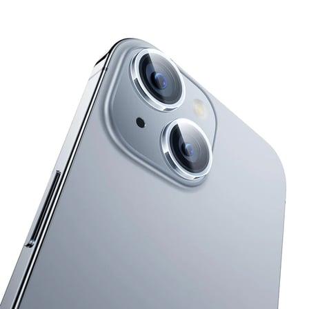Baseus iPhone 15/15 Plus için Sapphire Serisi HD Cam Kamera Koruyucu-(5775) — Renk: Şeffaf 2