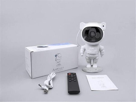 Çocuklara Özel Projeksiyon Astronot Lamba Speaker Sevimli