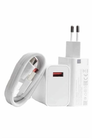 Beyaz Ultra Plus Hızlı Şarj Seti Şarj Adaptörü ve Kablosu 67W