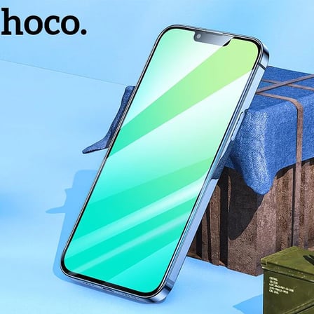 Hoco iPhone 14 Pro AR Yansıma Önleyici Temperli Cam Ekran Koruyucu-(5775) — Renk: Şeffaf 2