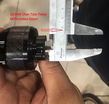 Motosiklet ,Scooter Ön Teker Koruma Takozu Karbon Detaylı GRİ Renk 16 MM Millere Uygun-Arasmoto