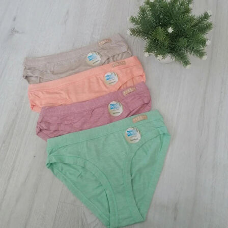 4'Lü Paket Renkli Bambu Külot