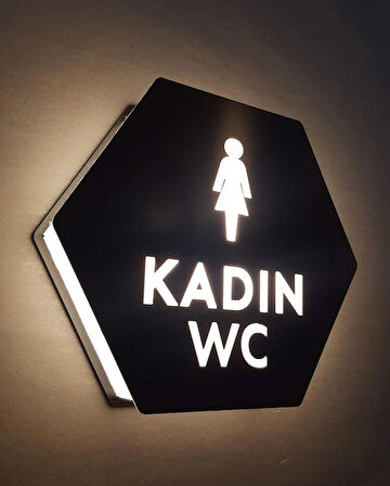 Honeycomb Serisi Işıklı Erkek&kadın&engelli Wc Yönlendirme Seti