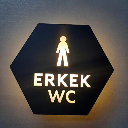Honeycomb Serisi Işıklı Erkek&kadın&engelli Wc Yönlendirme Seti