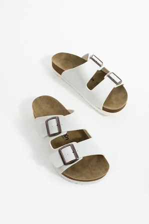 Mikanos Aryan Unisex Ortapedik Eva Taban Comfort Çift Bantlı Tokalı Günlük Rahat Sandalet Terlik