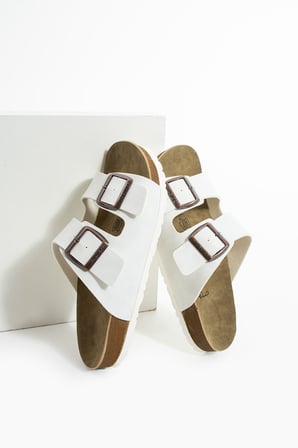 Mikanos Aryan Unisex Ortapedik Eva Taban Comfort Çift Bantlı Tokalı Günlük Rahat Sandalet Terlik