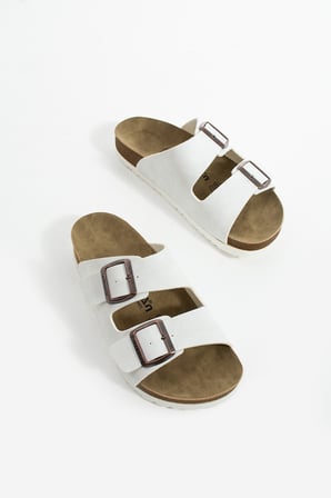 Mikanos Aryan Unisex Ortapedik Eva Taban Comfort Çift Bantlı Tokalı Günlük Rahat Sandalet Terlik