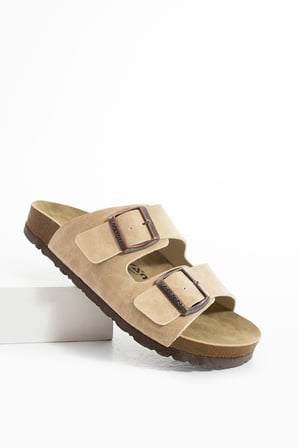 Mikanos Aryan Unisex Ortapedik Eva Taban Comfort Çift Bantlı Tokalı Günlük Rahat Sandalet Terlik