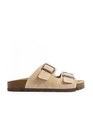 Mikanos Aryan Unisex Ortapedik Eva Taban Comfort Çift Bantlı Tokalı Günlük Rahat Sandalet Terlik