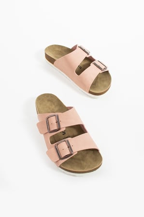 Mikanos Aryan Unisex Ortapedik Eva Taban Comfort Çift Bantlı Tokalı Günlük Rahat Sandalet Terlik