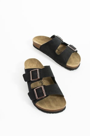 Mikanos Aryan Unisex Ortapedik Eva Taban Comfort Çift Bantlı Tokalı Günlük Rahat Sandalet Terlik