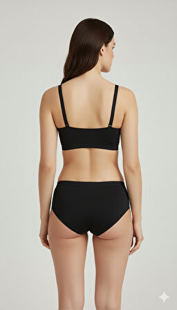 Kadın 3’lü Paket İz Yapmaz Külot – Lazer Kesim, Beli Lastikli, (Siyah / Beyaz / Ten)