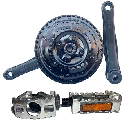 HSGL BİSİKLET AYNAKOL 42T KARBON MODEL VE MTB PEDAL SET 