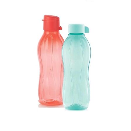 Tupperware EKO ŞİŞE 500 ML 2'Lİ VİDALI-KOLAY KAPAK MATARA SULUK HSGL