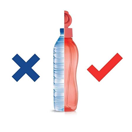 Tupperware EKO ŞİŞE 750 ML MAVİ MATARA SULUK WATER BOTTLE HSGL