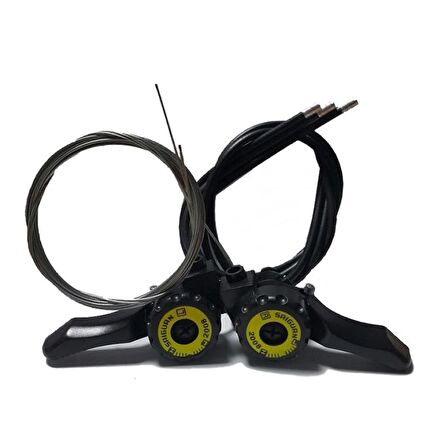 HSGL BİSİKLET TY 05 VİTES KOLU SİYAH ÖN ARKA ATTIRICI SET