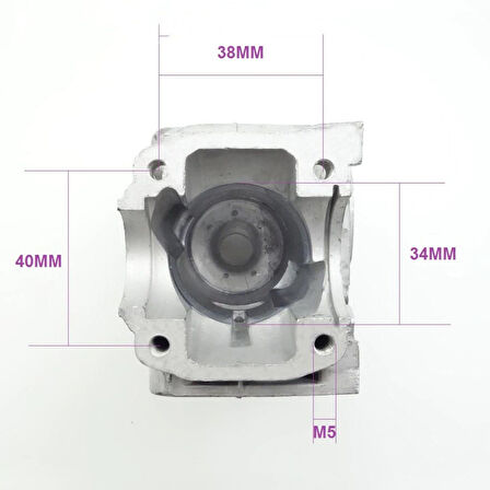 HSGL BUDAMA MOTORLU TESTERE 25 CC 2500 34mm  SİLİNDİR PİSTON TAKIM