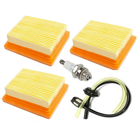 Hsgl Stıhl 450 480 Motorlu Tırpan Hava ve Benzin Filtresi Buji Set