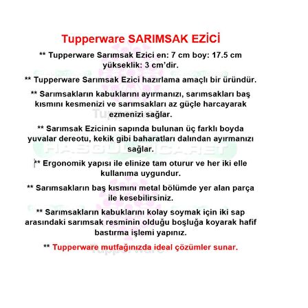 Tupperware SARIMSAK EZİCİ HSGL