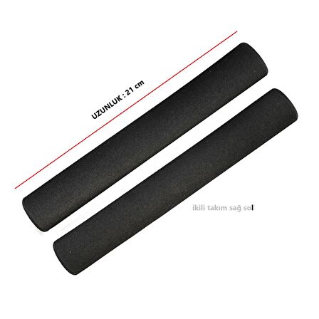 Hsgl Bisiklet Siyah 2li Sünger Yumuşak Elcik 21 cm Uzun Tip