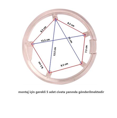 Hsgl Bisiklet 5 Delikli Aynakol Muhafaza Civatası Yanında Montaj İçin Bisiklet Aksesuar