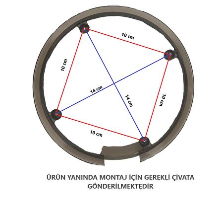 Hsgl Bisiklet 4 Delikli Siyah Aynakol Muhafaza Civatası Yanında Montaj İçin Bisiklet Aksesuar