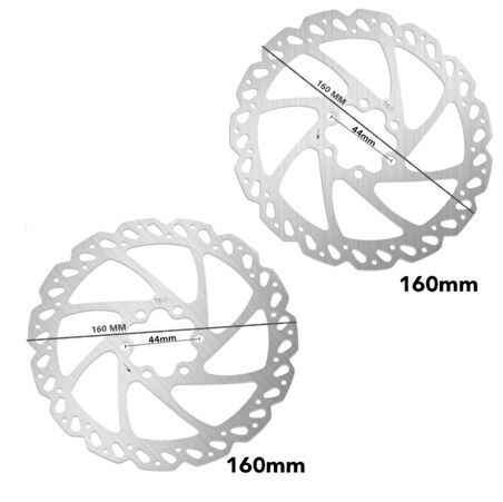 Hsgl Bisiklet İkili Disk Fren Rotor 160 mm 6 Vidalı 2 adet rotor Bisiklet Fren Sistemleri